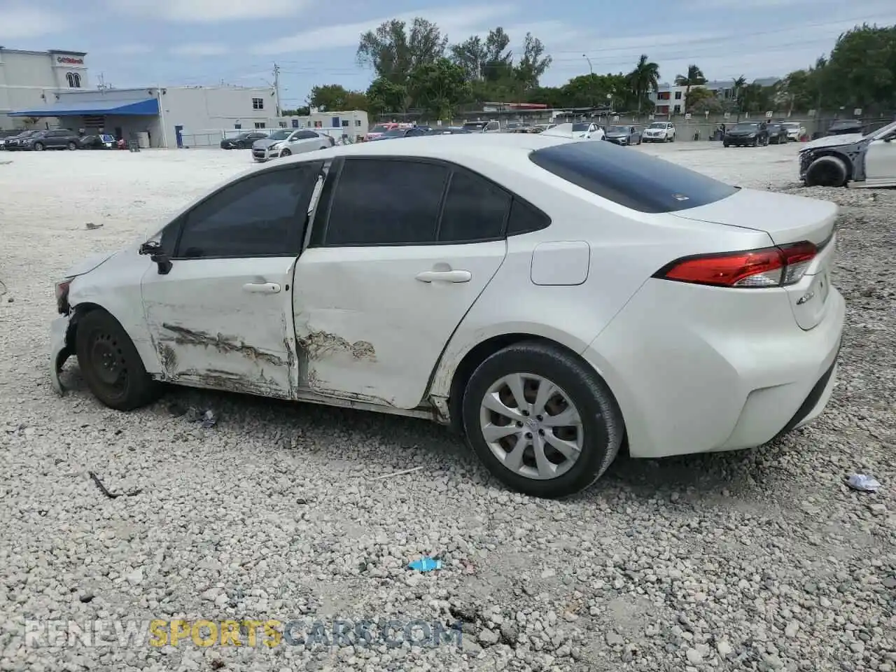 2 Photograph of a damaged car JTDEPRAE9LJ011643 TOYOTA COROLLA 2020