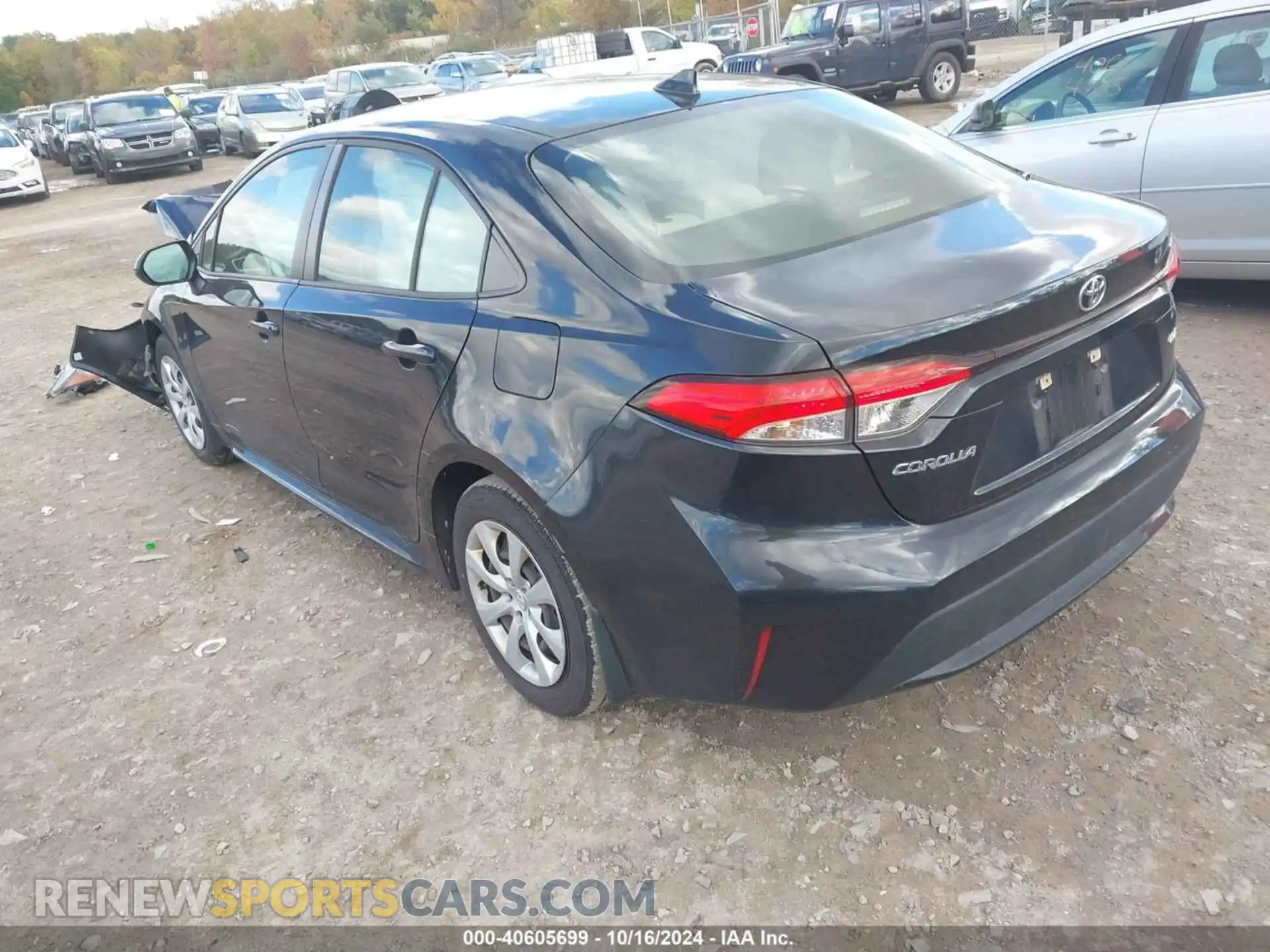 3 Photograph of a damaged car JTDEPRAE9LJ022626 TOYOTA COROLLA 2020