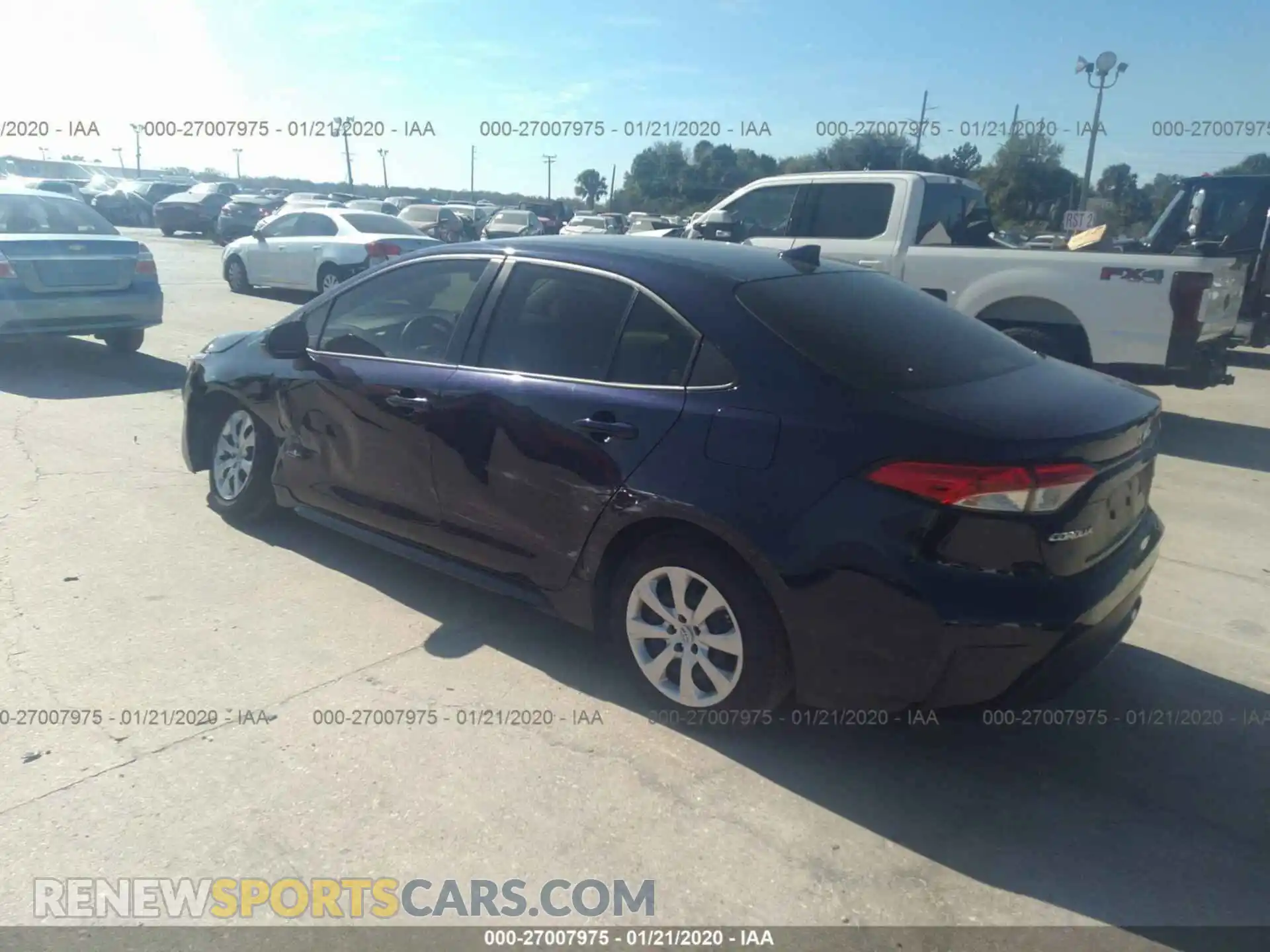 3 Photograph of a damaged car JTDEPRAE9LJ023047 TOYOTA COROLLA 2020
