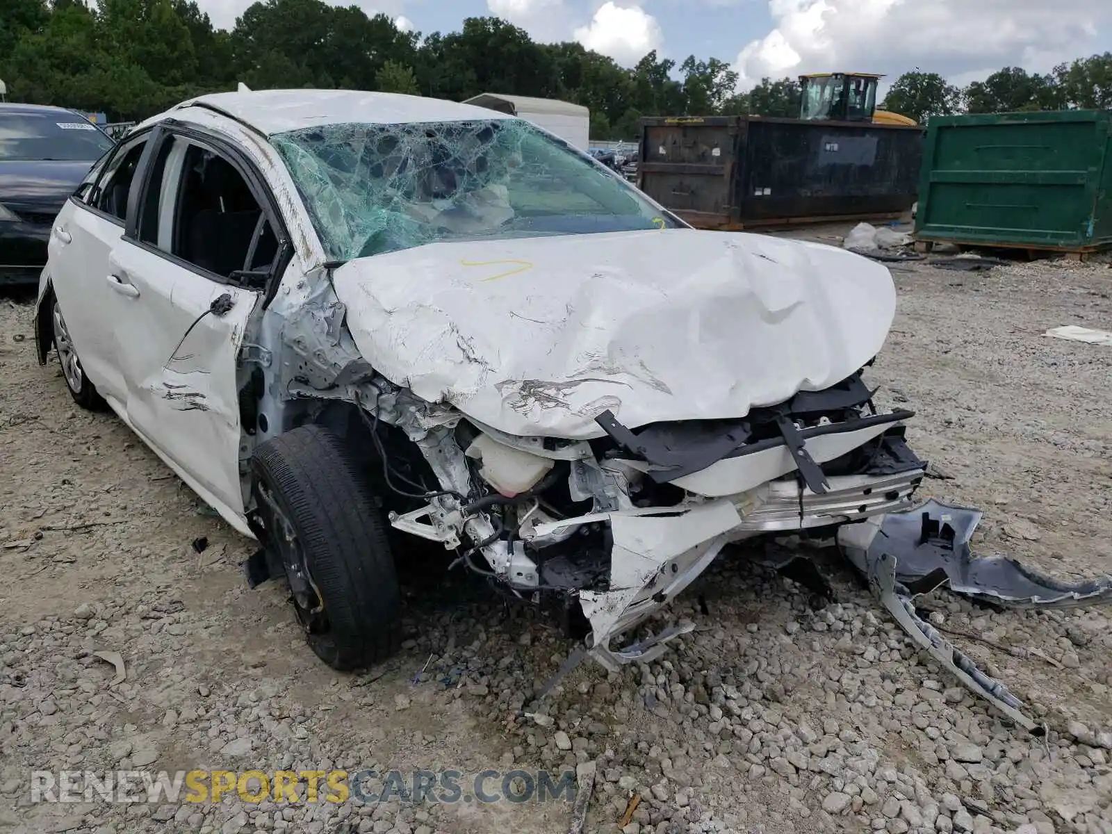 1 Photograph of a damaged car JTDEPRAE9LJ030516 TOYOTA COROLLA 2020