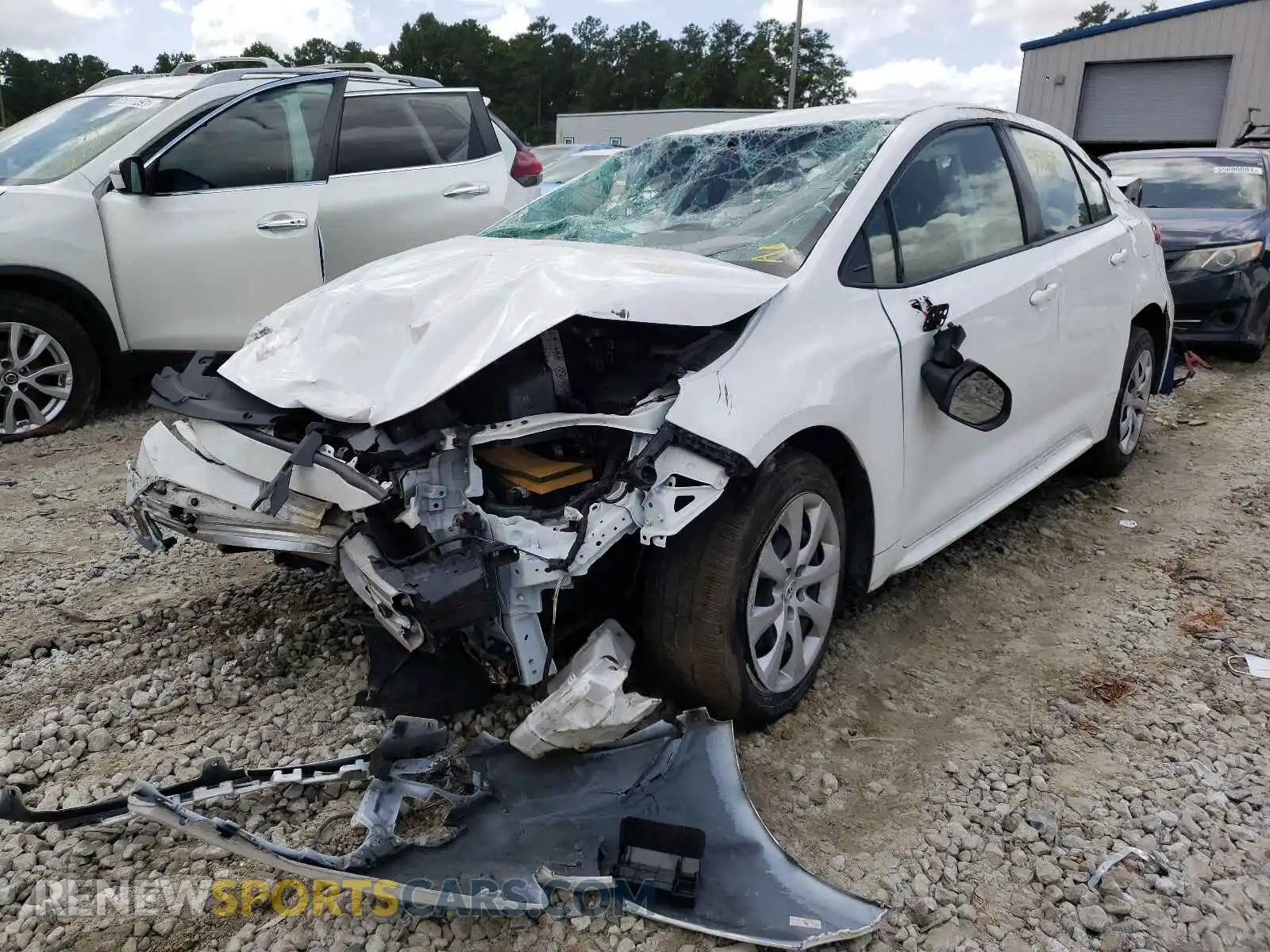 2 Photograph of a damaged car JTDEPRAE9LJ030516 TOYOTA COROLLA 2020