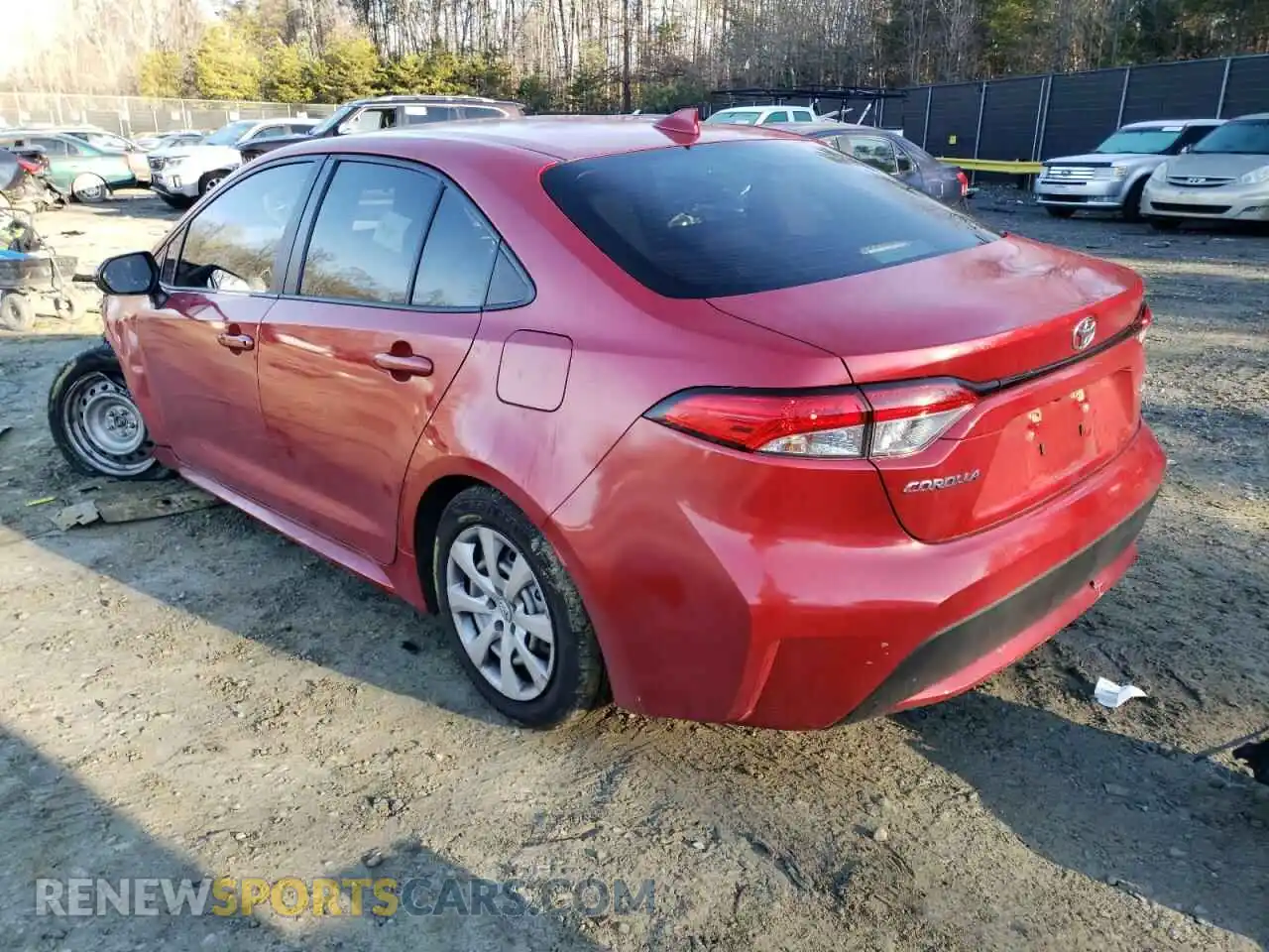 2 Photograph of a damaged car JTDEPRAE9LJ033545 TOYOTA COROLLA 2020