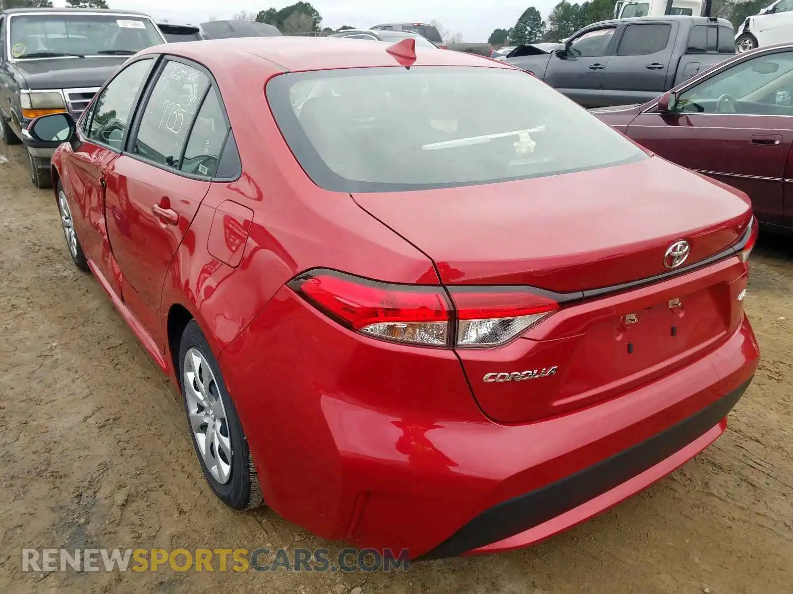 3 Photograph of a damaged car JTDEPRAE9LJ034260 TOYOTA COROLLA 2020