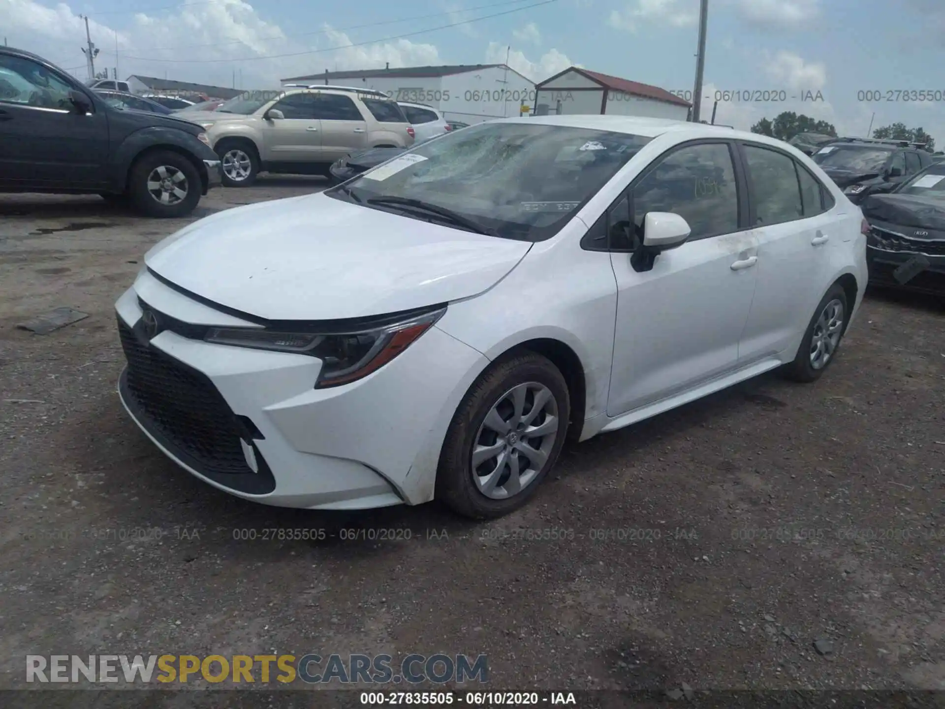 2 Photograph of a damaged car JTDEPRAE9LJ034355 TOYOTA COROLLA 2020