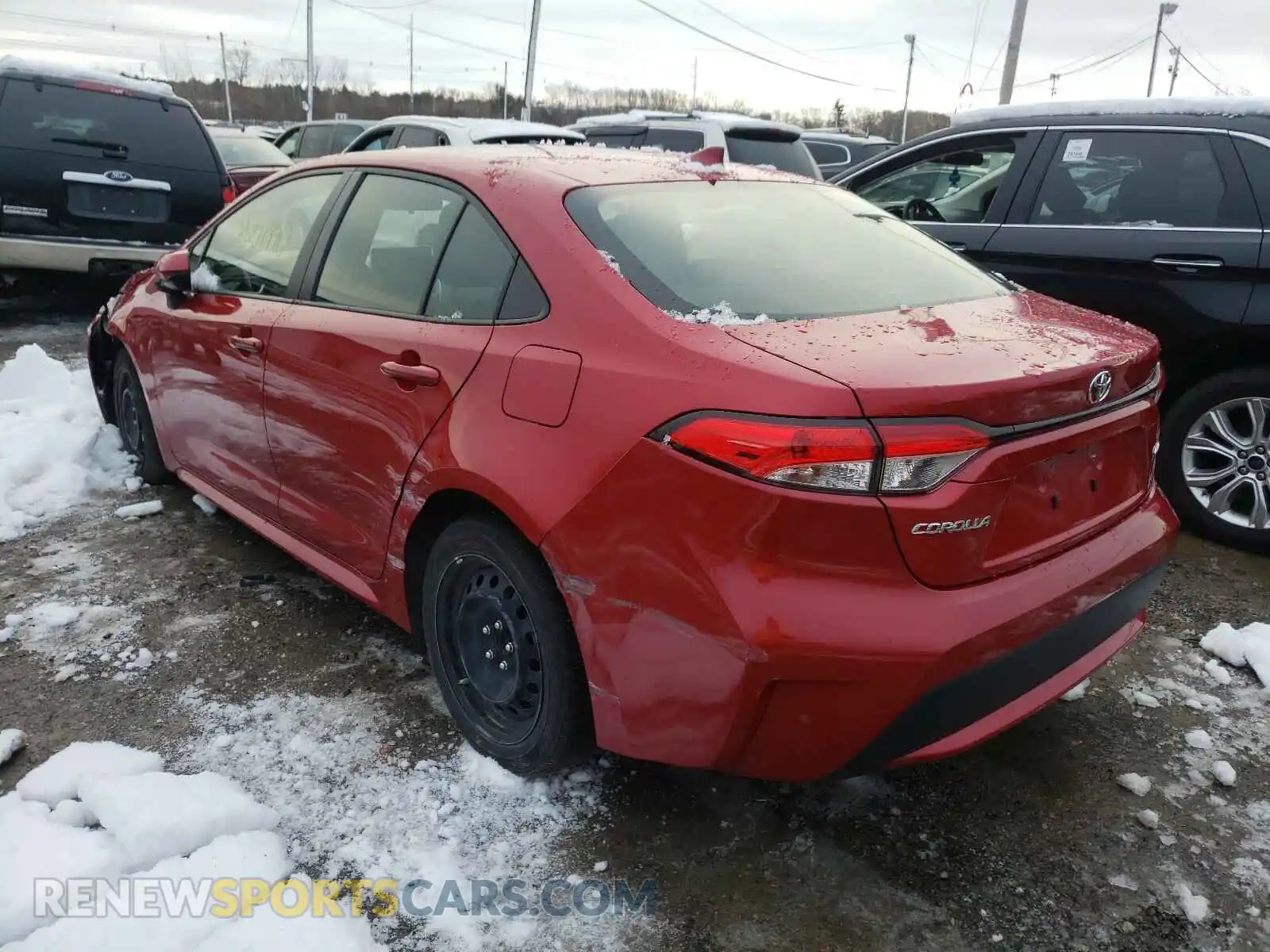 3 Photograph of a damaged car JTDEPRAE9LJ038809 TOYOTA COROLLA 2020