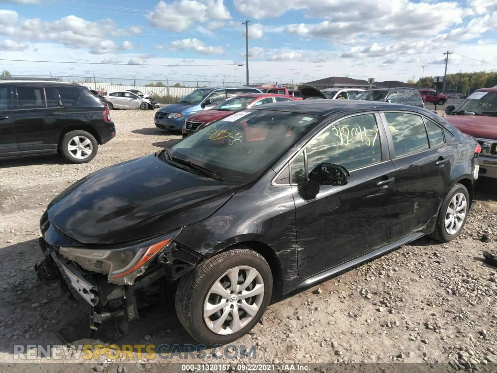 2 Photograph of a damaged car JTDEPRAE9LJ041564 TOYOTA COROLLA 2020