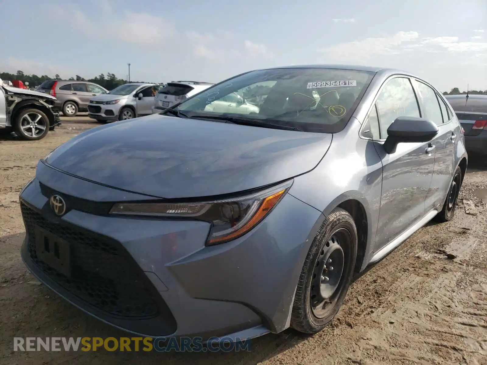 2 Photograph of a damaged car JTDEPRAE9LJ051124 TOYOTA COROLLA 2020