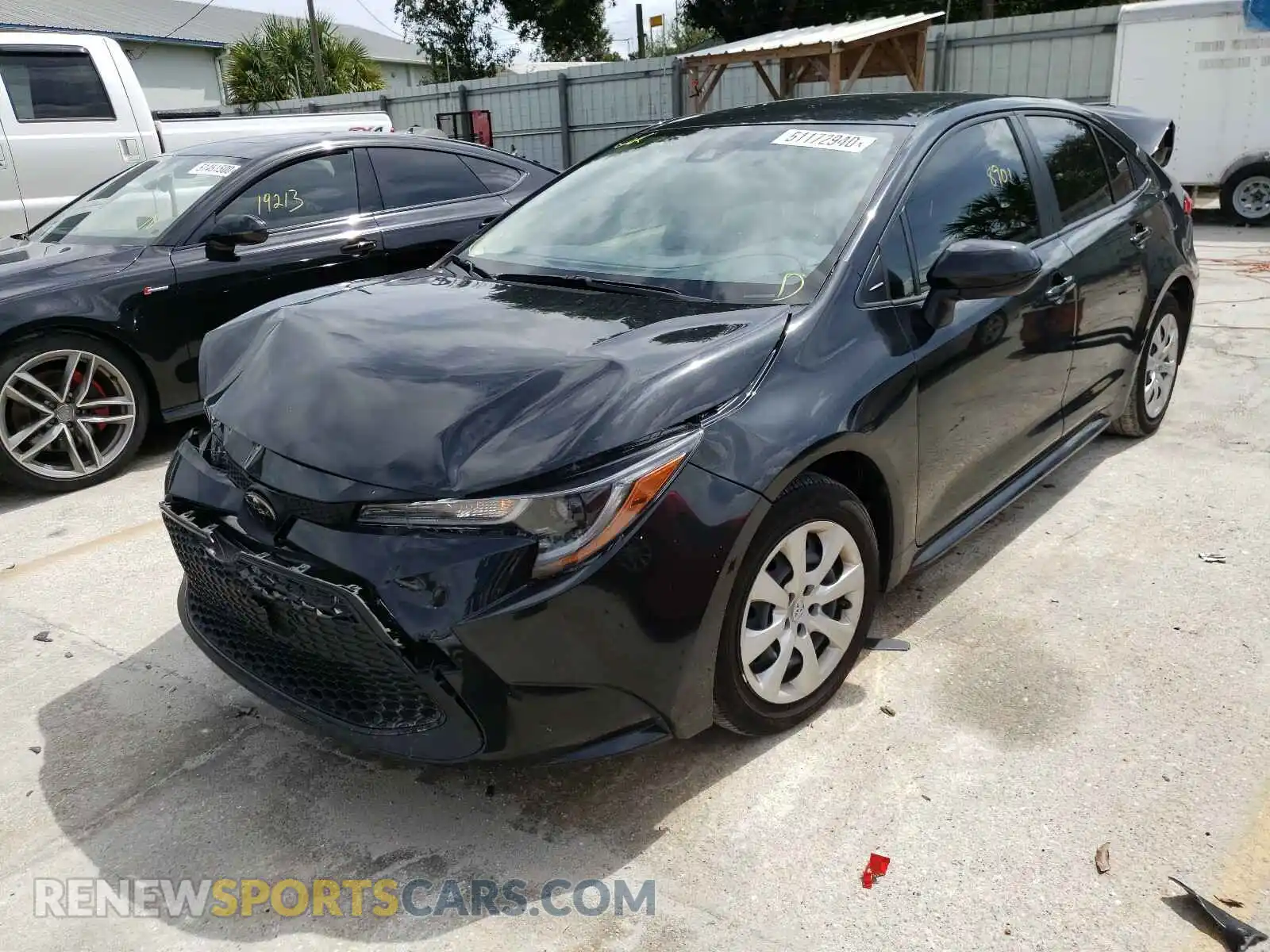 2 Photograph of a damaged car JTDEPRAE9LJ057036 TOYOTA COROLLA 2020