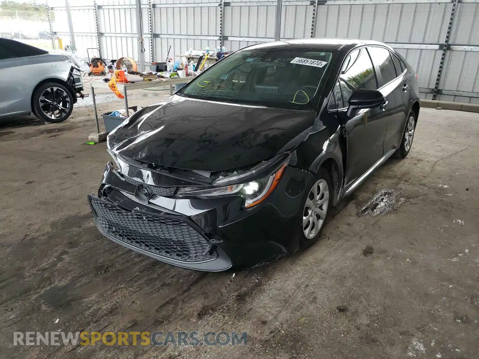 2 Photograph of a damaged car JTDEPRAE9LJ064150 TOYOTA COROLLA 2020