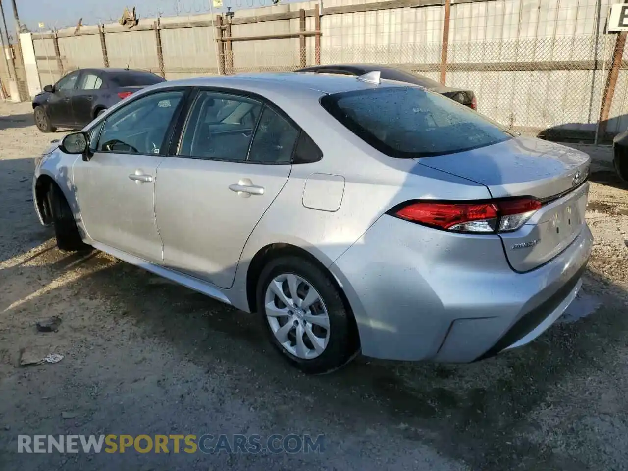 2 Photograph of a damaged car JTDEPRAE9LJ071647 TOYOTA COROLLA 2020