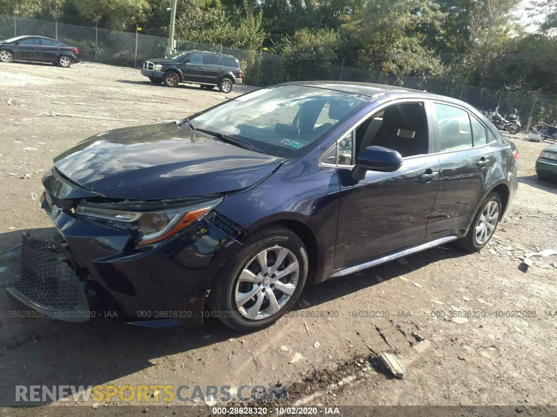 2 fotografías del automóvil dañado JTDEPRAE9LJ088576 TOYOTA COROLLA 2020