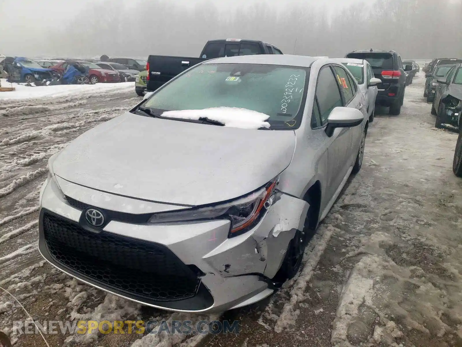 2 Photograph of a damaged car JTDEPRAE9LJ089338 TOYOTA COROLLA 2020