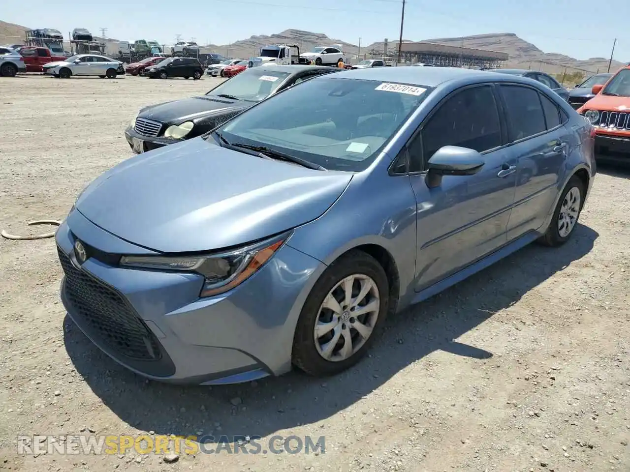 1 Photograph of a damaged car JTDEPRAE9LJ090652 TOYOTA COROLLA 2020