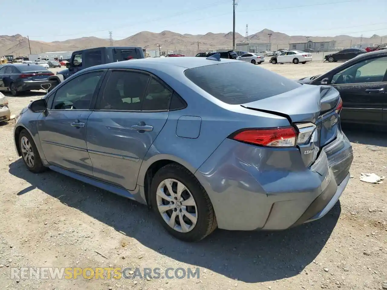 2 Photograph of a damaged car JTDEPRAE9LJ090652 TOYOTA COROLLA 2020