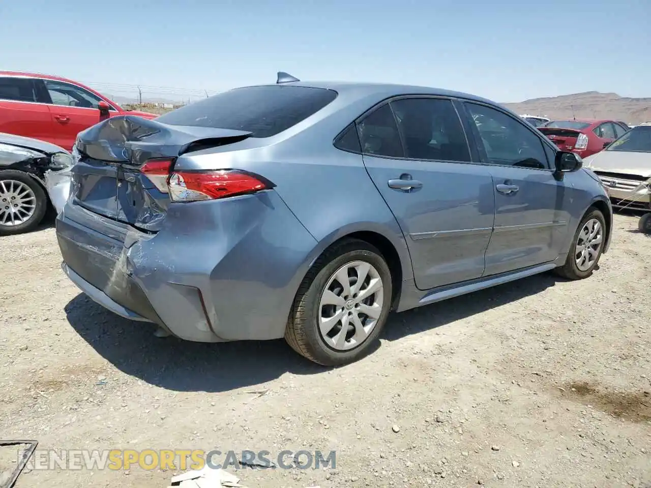 3 Photograph of a damaged car JTDEPRAE9LJ090652 TOYOTA COROLLA 2020