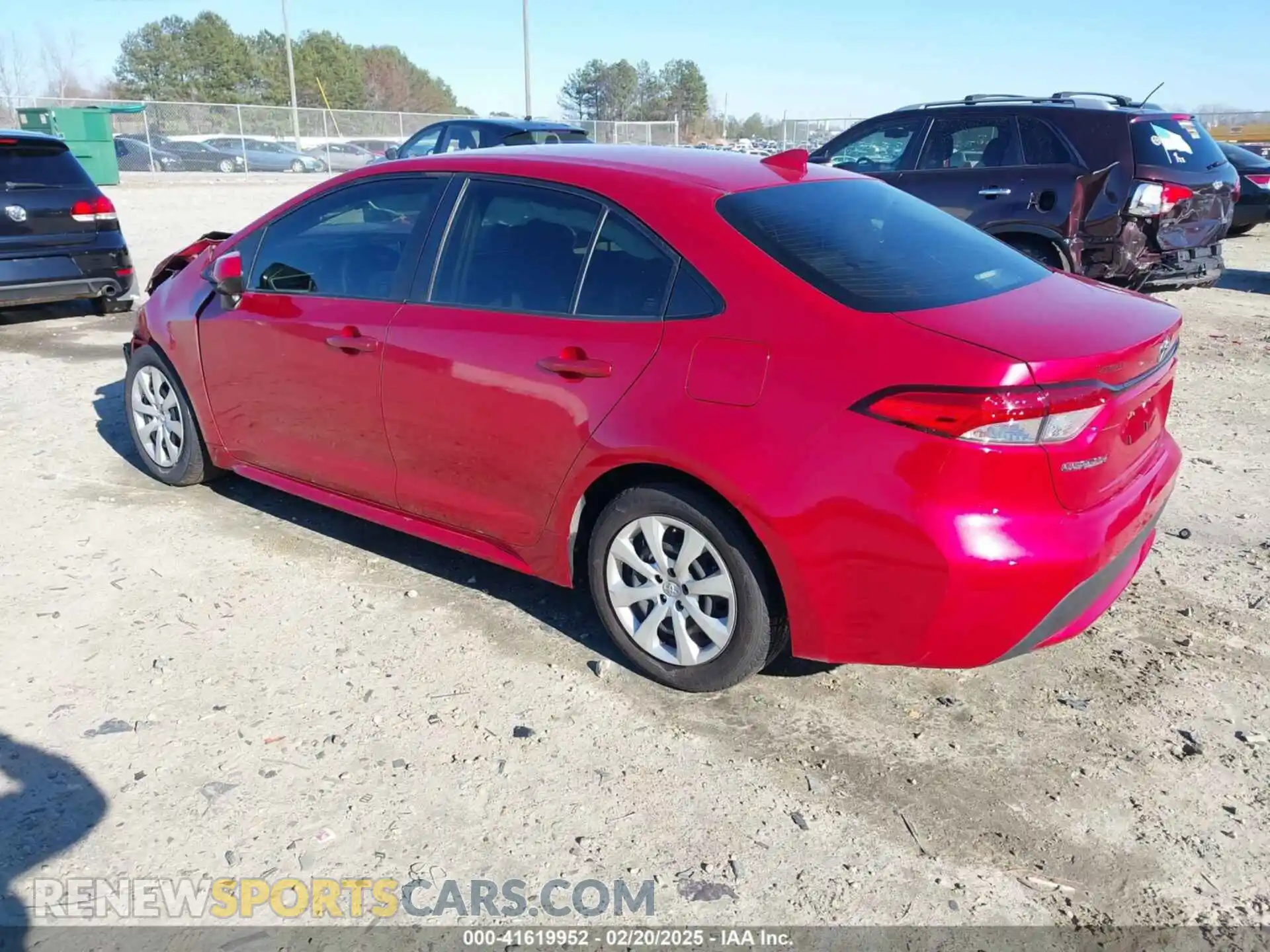 3 Photograph of a damaged car JTDEPRAE9LJ094569 TOYOTA COROLLA 2020