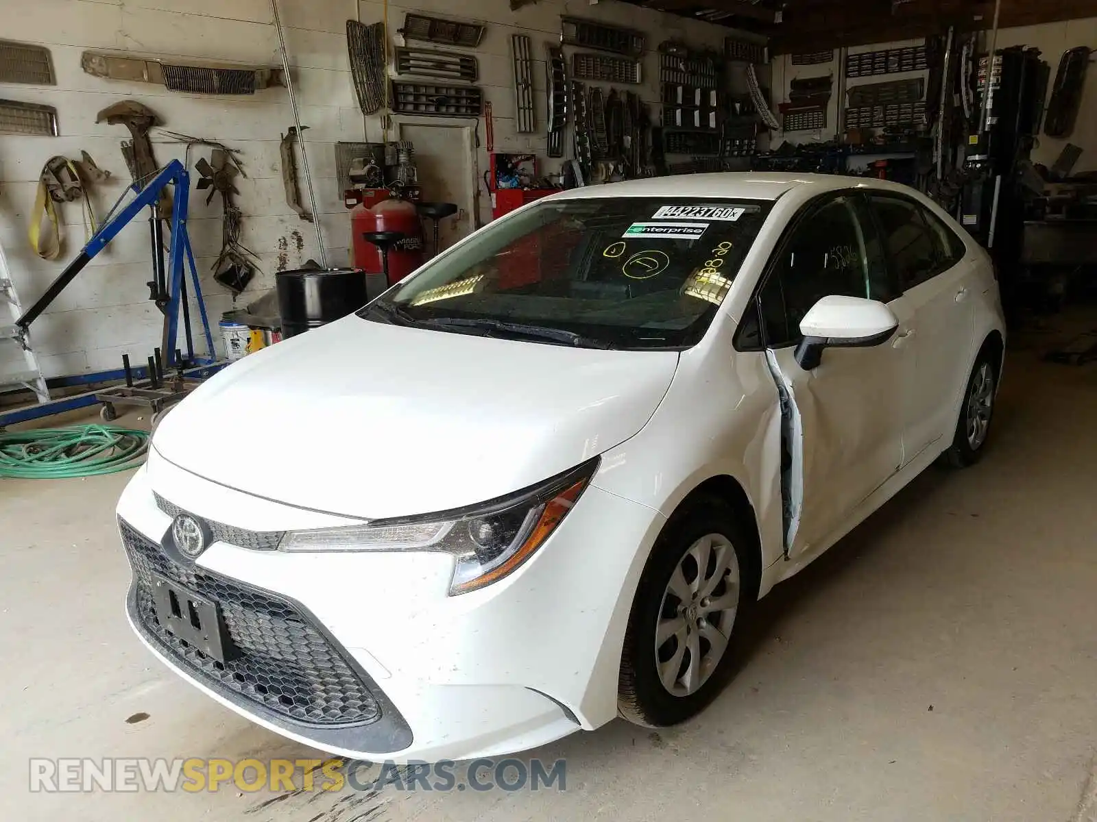 2 fotografías del automóvil dañado JTDEPRAE9LJ100435 TOYOTA COROLLA 2020