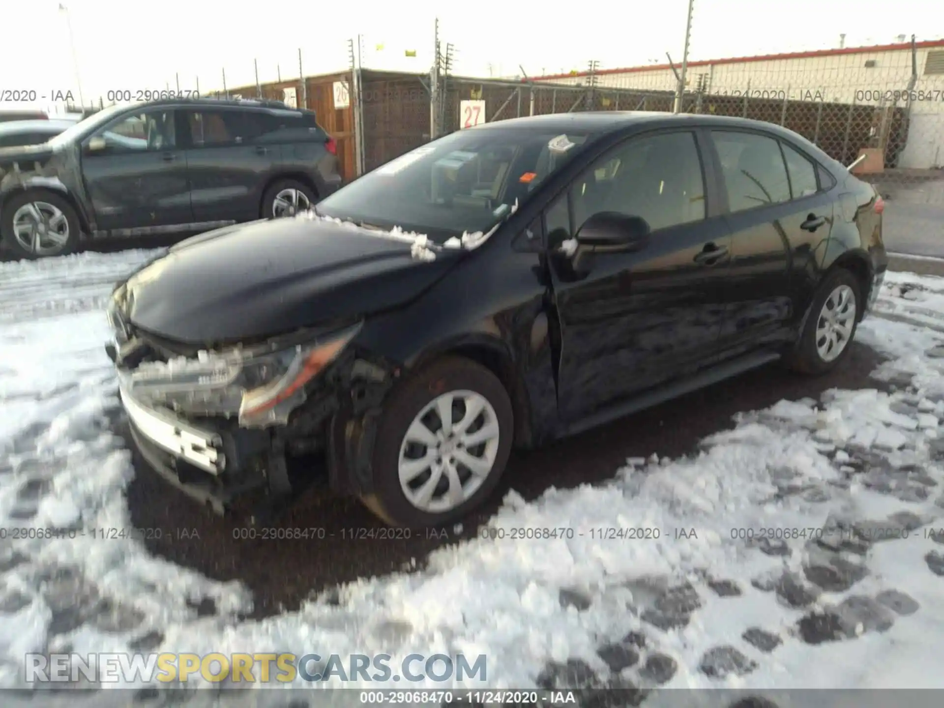 2 Photograph of a damaged car JTDEPRAE9LJ101780 TOYOTA COROLLA 2020