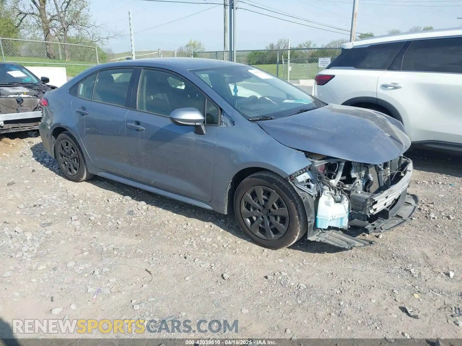 1 Photograph of a damaged car JTDEPRAE9LJ106932 TOYOTA COROLLA 2020