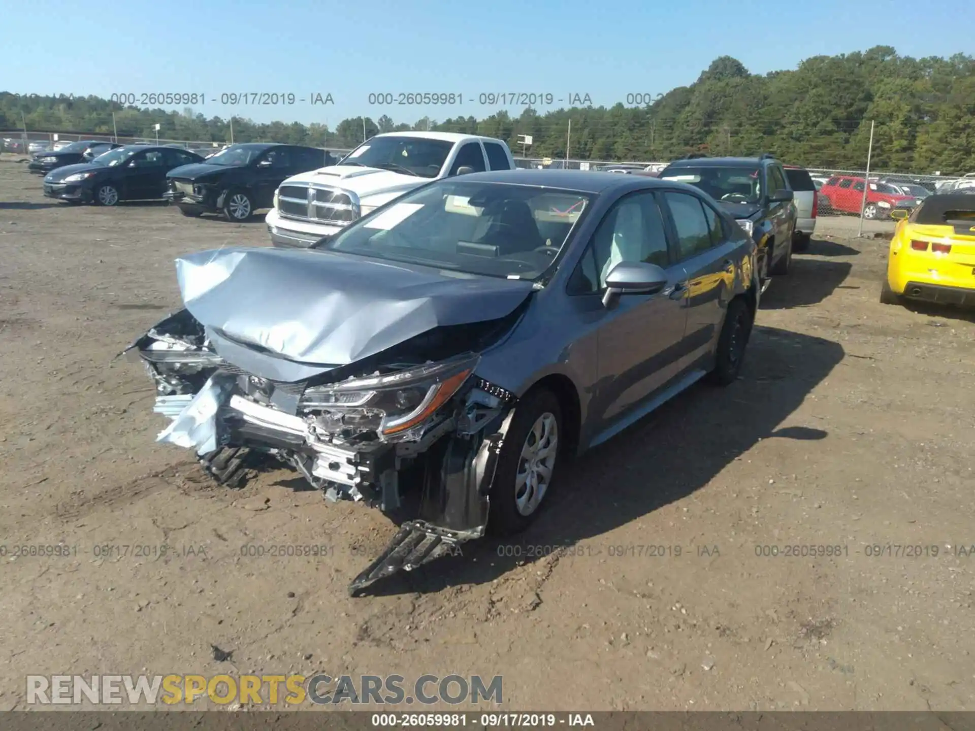 2 Фотография поврежденного автомобиля JTDEPRAEXLJ003034 TOYOTA COROLLA 2020