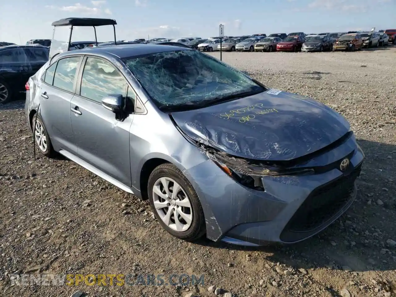 1 Photograph of a damaged car JTDEPRAEXLJ003079 TOYOTA COROLLA 2020