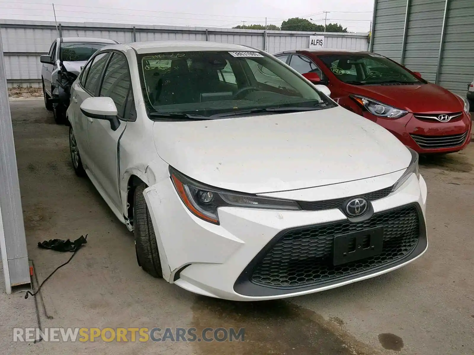 1 Photograph of a damaged car JTDEPRAEXLJ004040 TOYOTA COROLLA 2020