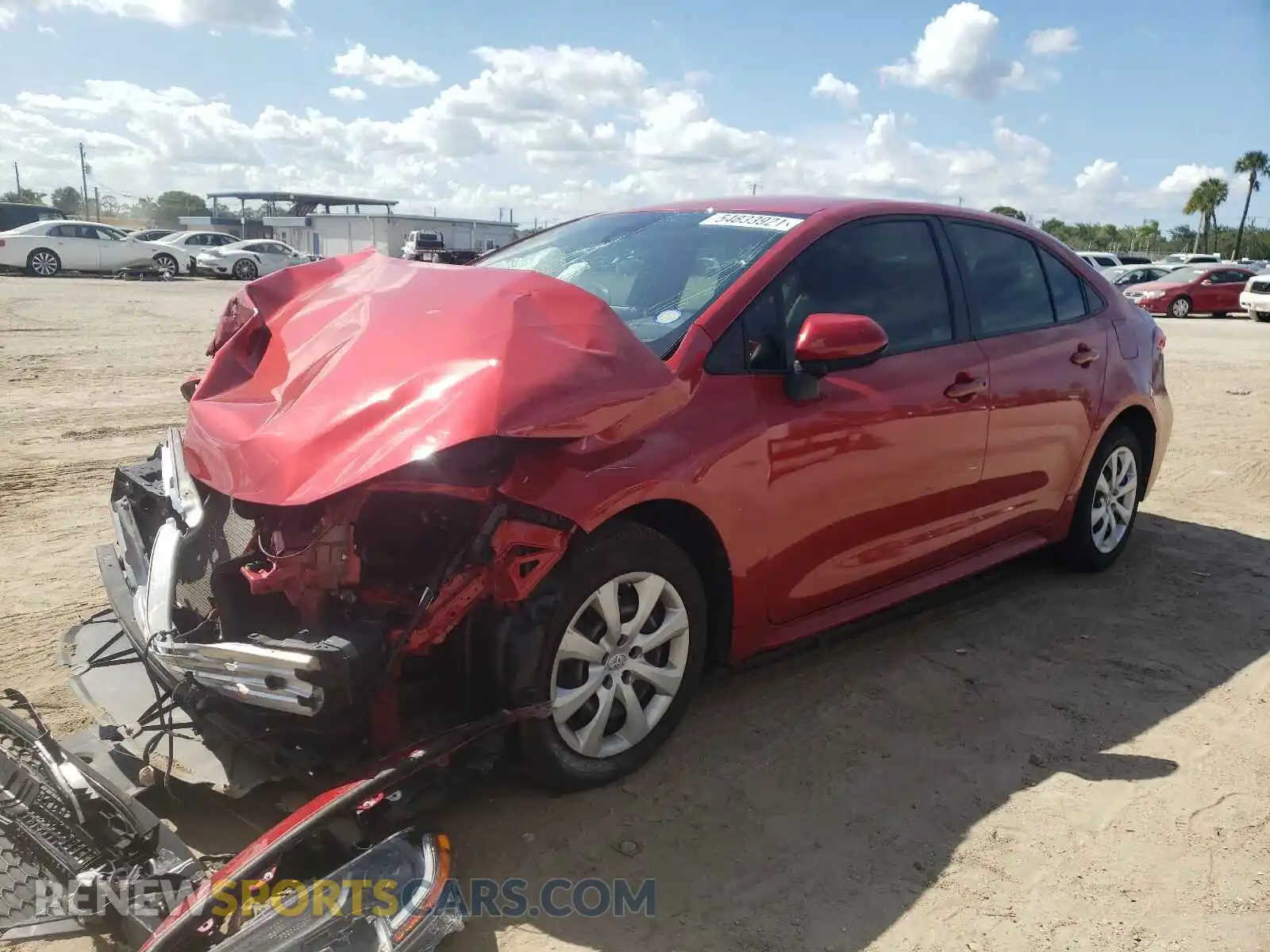 2 Photograph of a damaged car JTDEPRAEXLJ004555 TOYOTA COROLLA 2020
