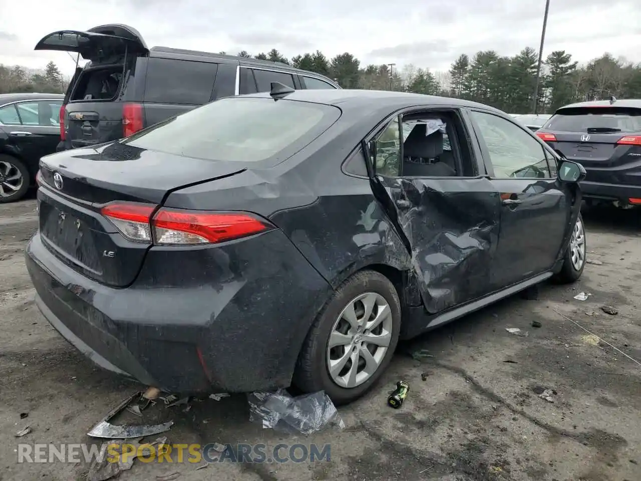 3 Photograph of a damaged car JTDEPRAEXLJ005432 TOYOTA COROLLA 2020