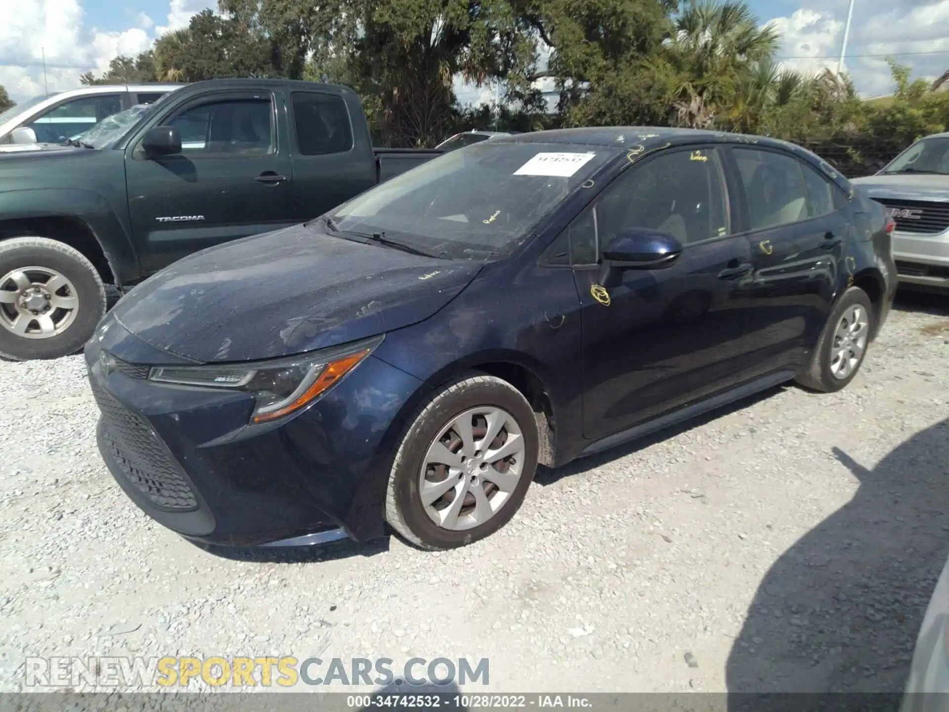 2 Photograph of a damaged car JTDEPRAEXLJ010274 TOYOTA COROLLA 2020