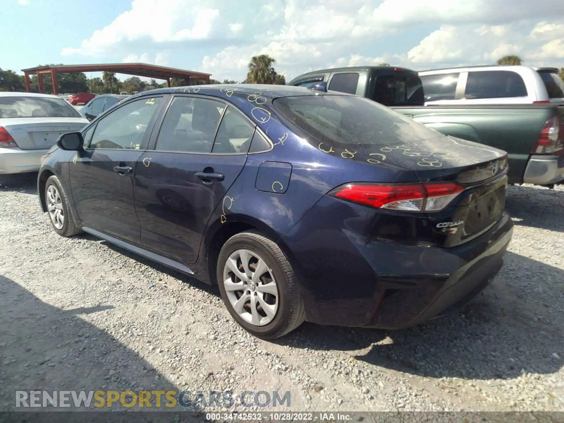 3 Photograph of a damaged car JTDEPRAEXLJ010274 TOYOTA COROLLA 2020