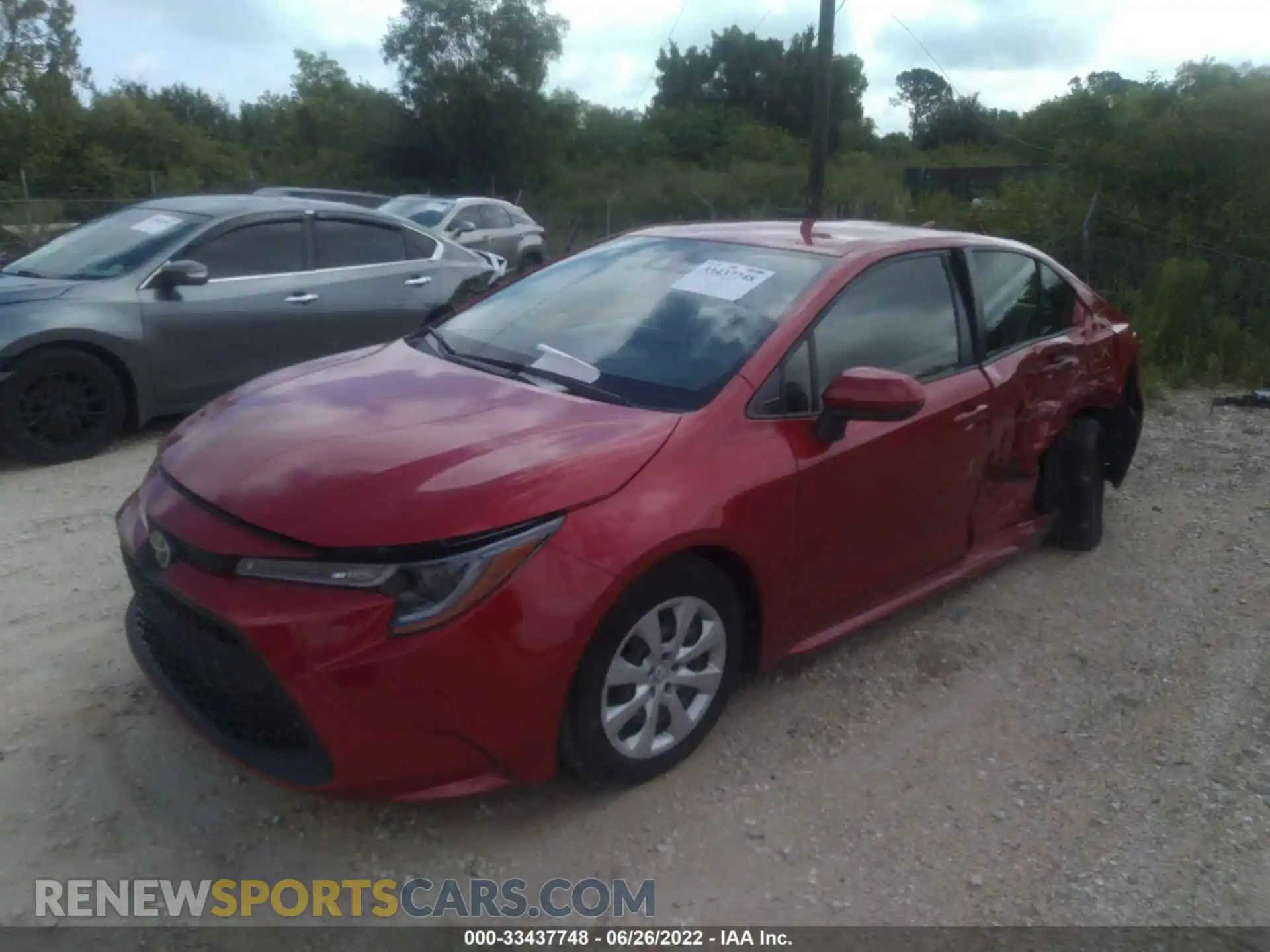2 Photograph of a damaged car JTDEPRAEXLJ015491 TOYOTA COROLLA 2020