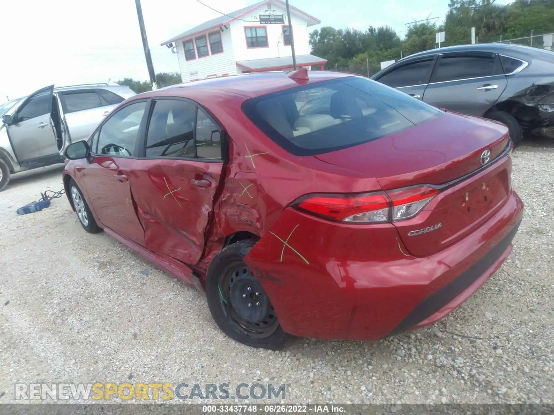 3 Photograph of a damaged car JTDEPRAEXLJ015491 TOYOTA COROLLA 2020