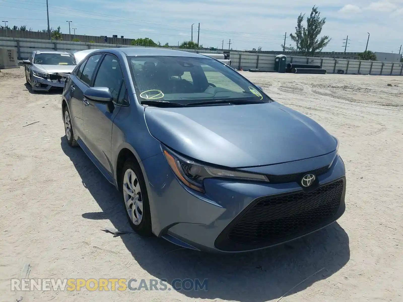 1 Photograph of a damaged car JTDEPRAEXLJ017614 TOYOTA COROLLA 2020