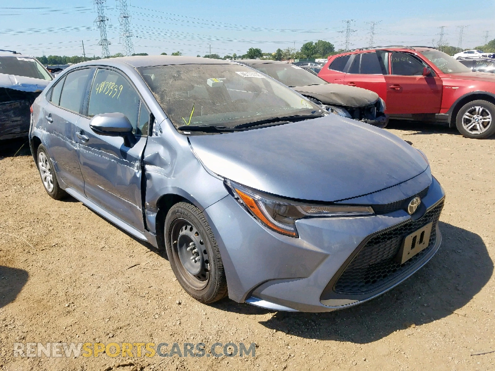 1 Photograph of a damaged car JTDEPRAEXLJ017953 TOYOTA COROLLA 2020