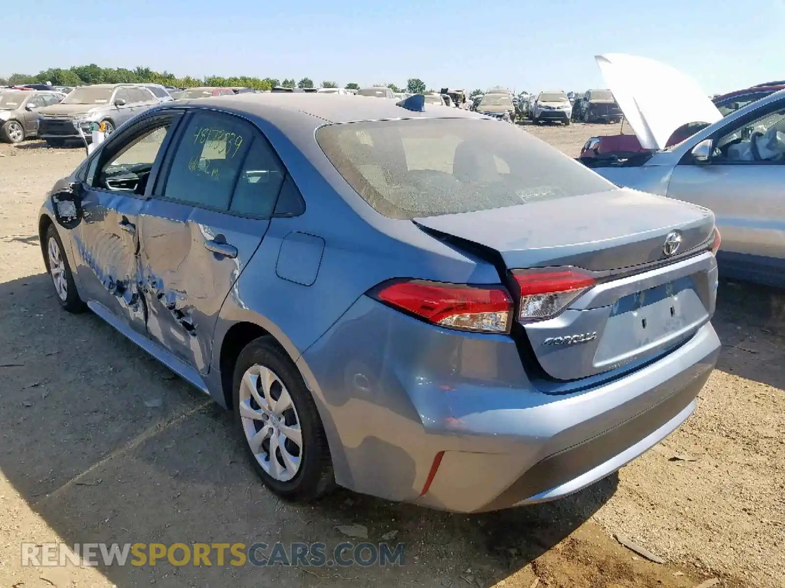 3 Photograph of a damaged car JTDEPRAEXLJ017953 TOYOTA COROLLA 2020