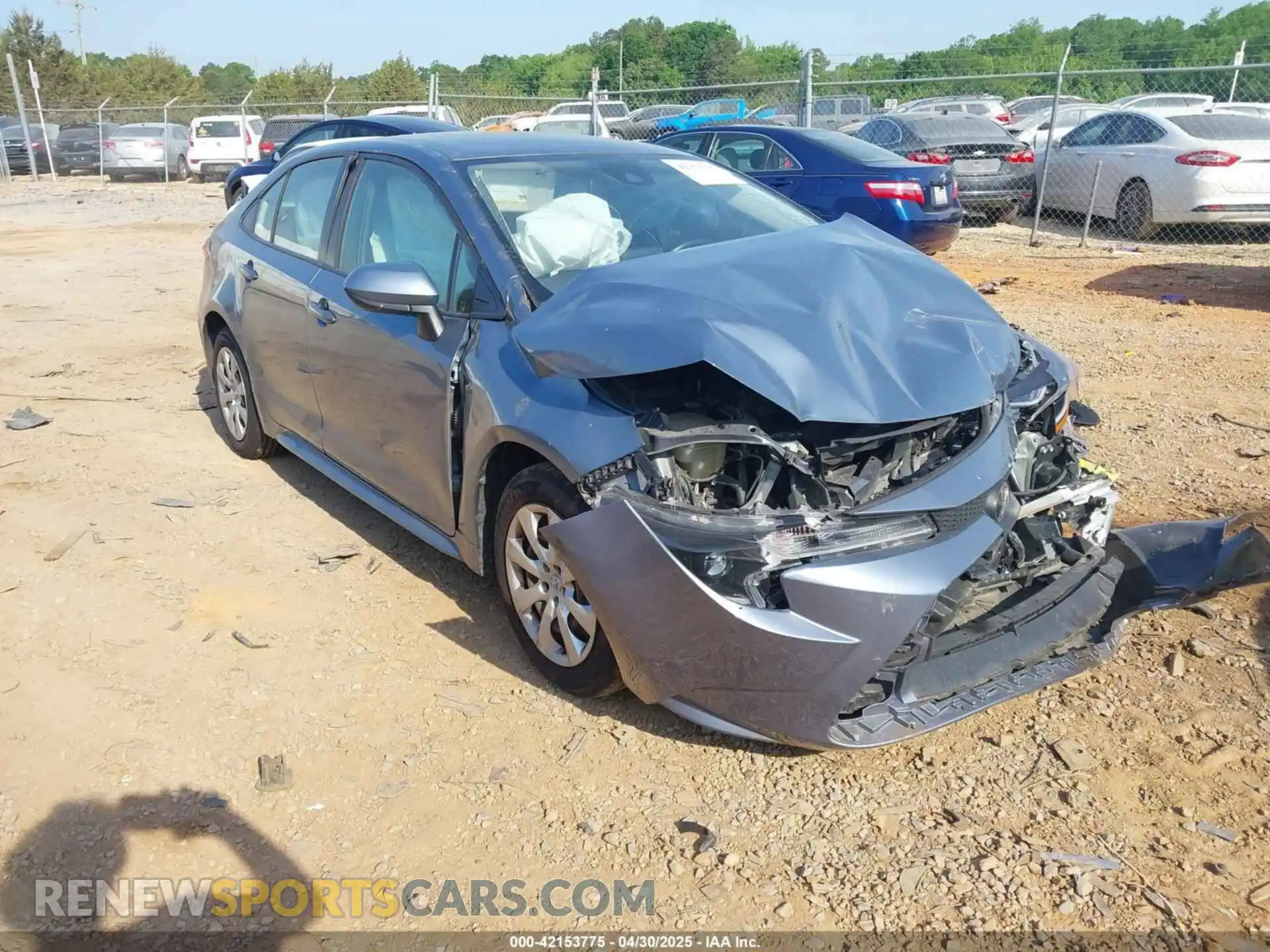 1 Photograph of a damaged car JTDEPRAEXLJ018939 TOYOTA COROLLA 2020