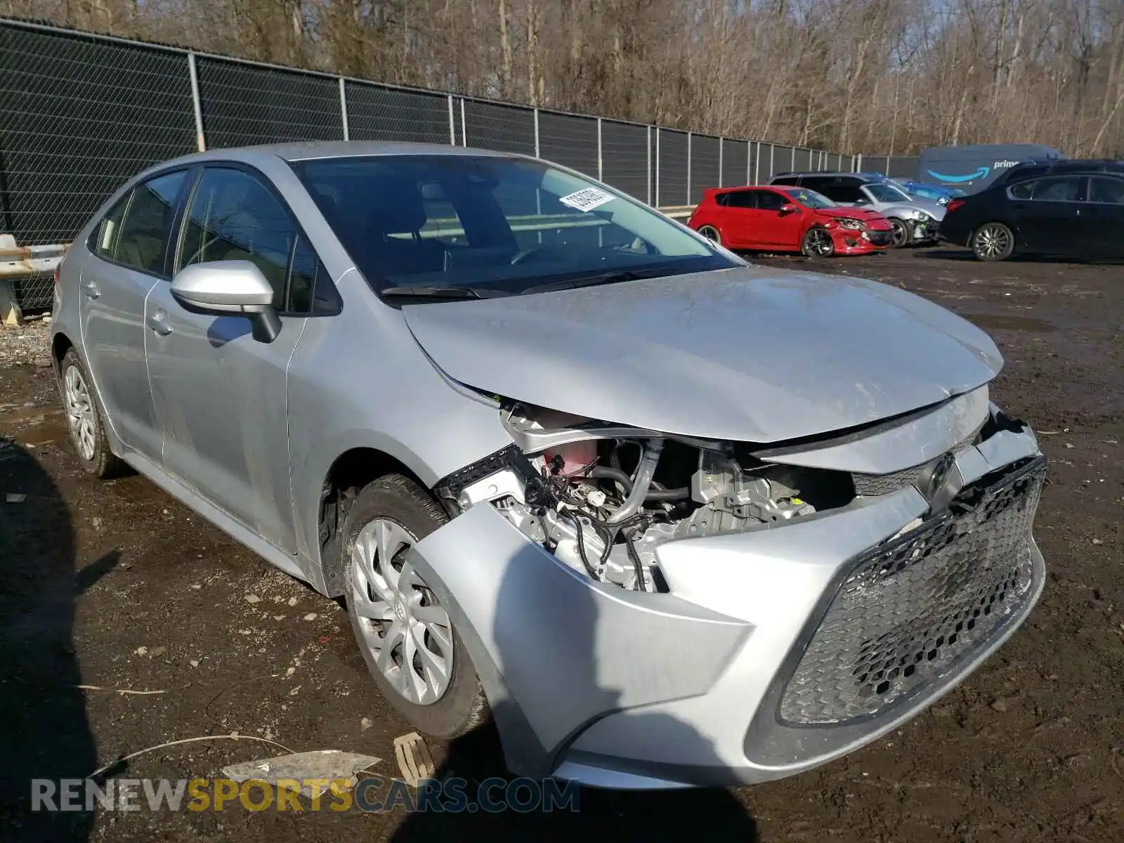 1 Photograph of a damaged car JTDEPRAEXLJ019802 TOYOTA COROLLA 2020
