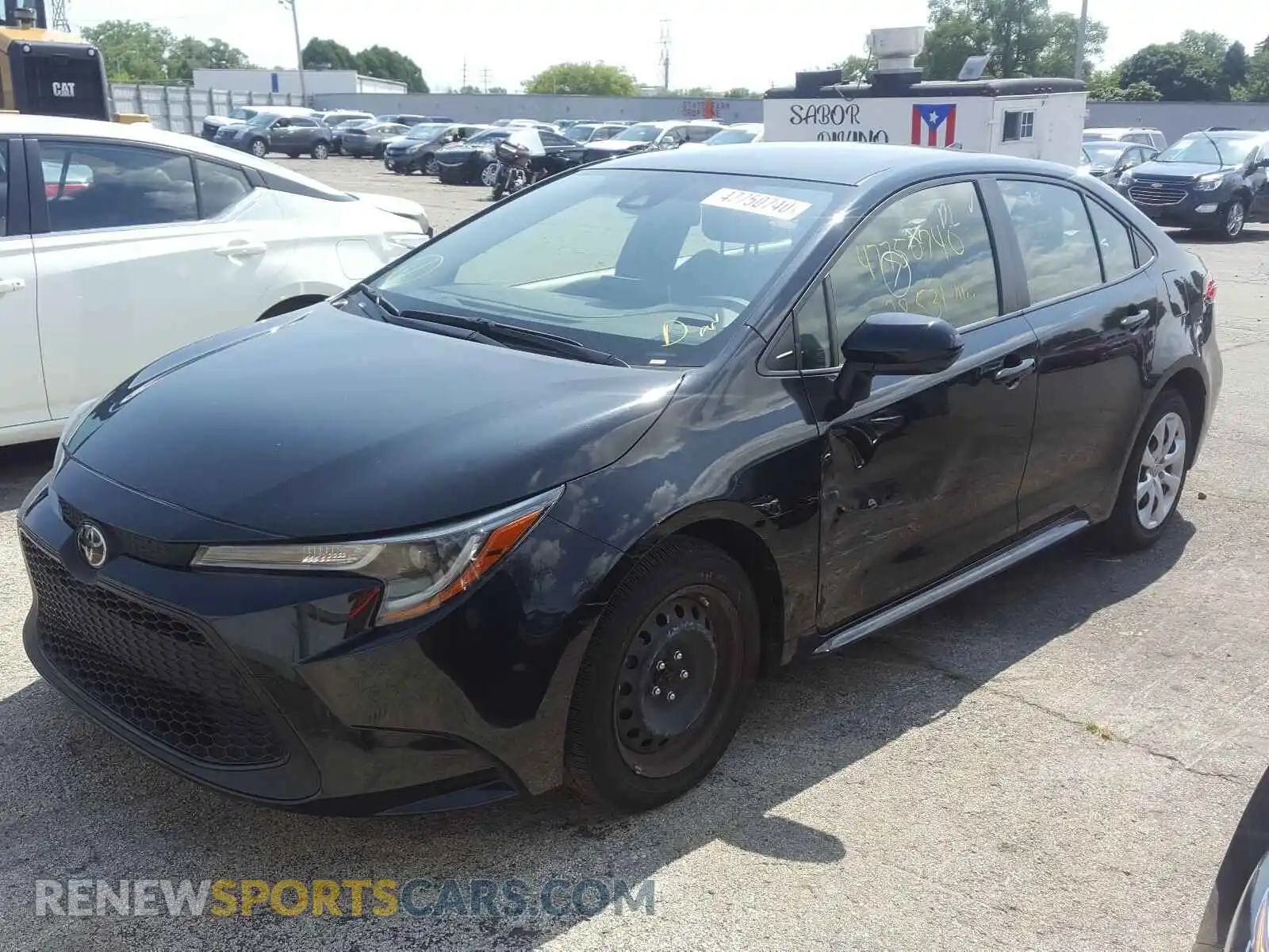 2 Photograph of a damaged car JTDEPRAEXLJ021064 TOYOTA COROLLA 2020