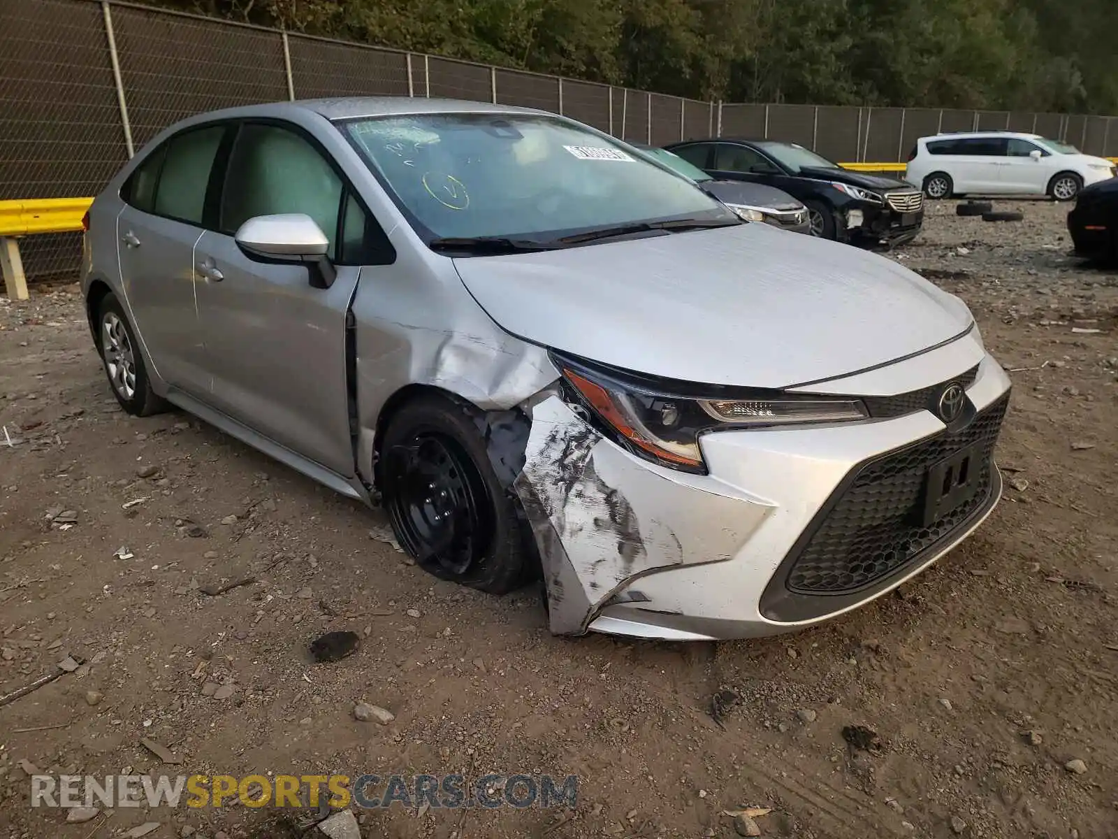 1 Photograph of a damaged car JTDEPRAEXLJ021288 TOYOTA COROLLA 2020