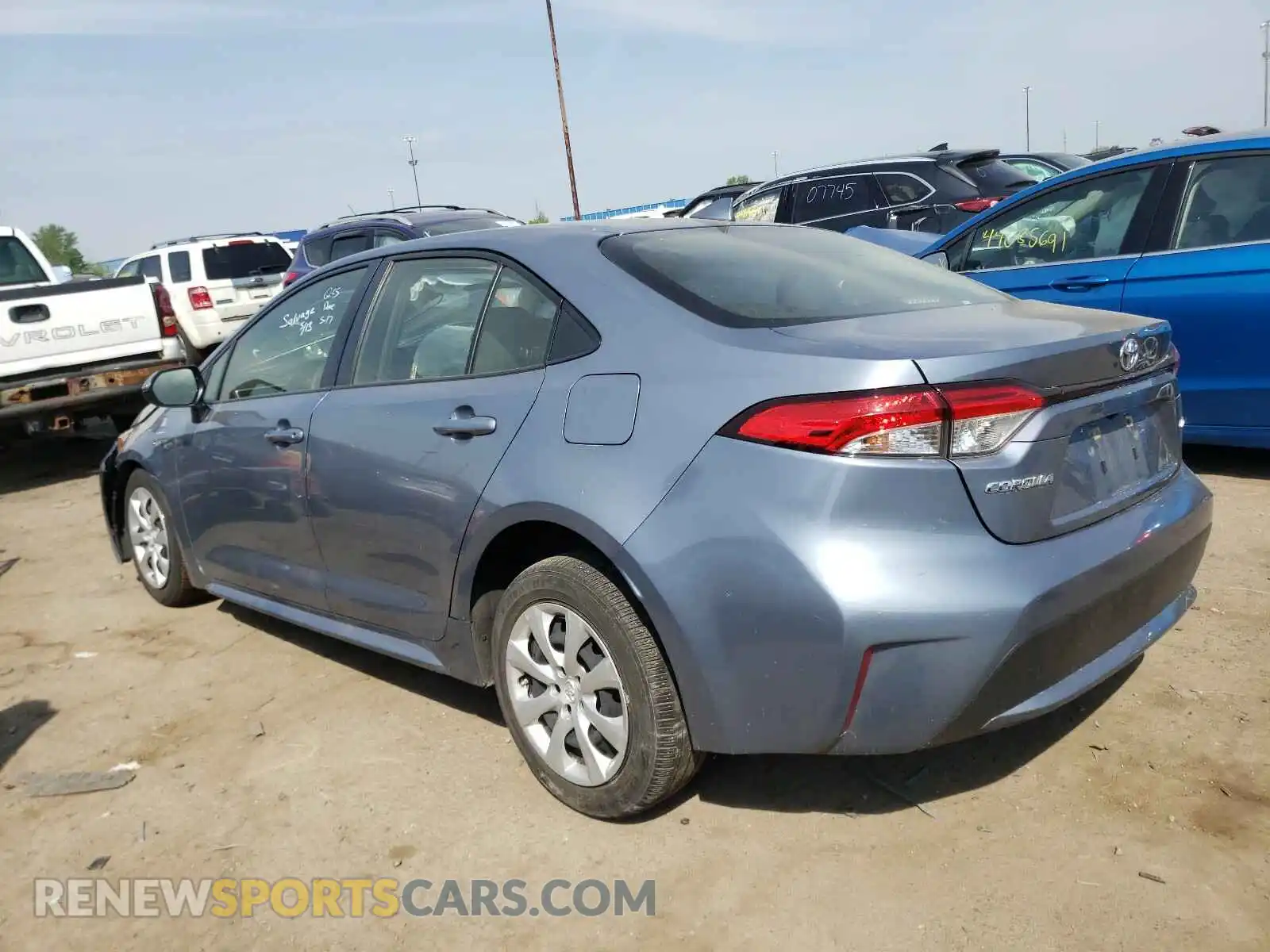 3 Photograph of a damaged car JTDEPRAEXLJ021405 TOYOTA COROLLA 2020