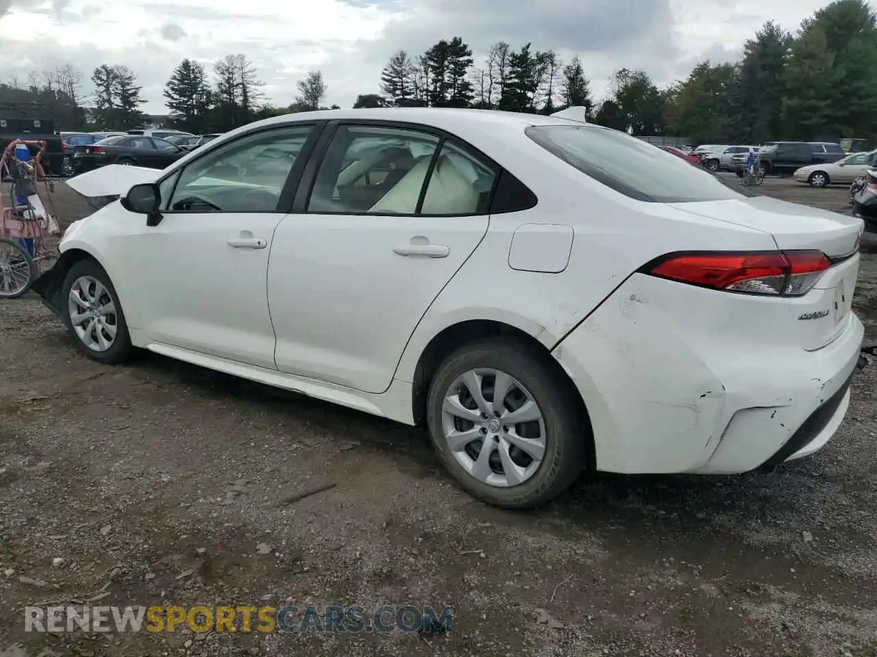 2 Photograph of a damaged car JTDEPRAEXLJ022246 TOYOTA COROLLA 2020