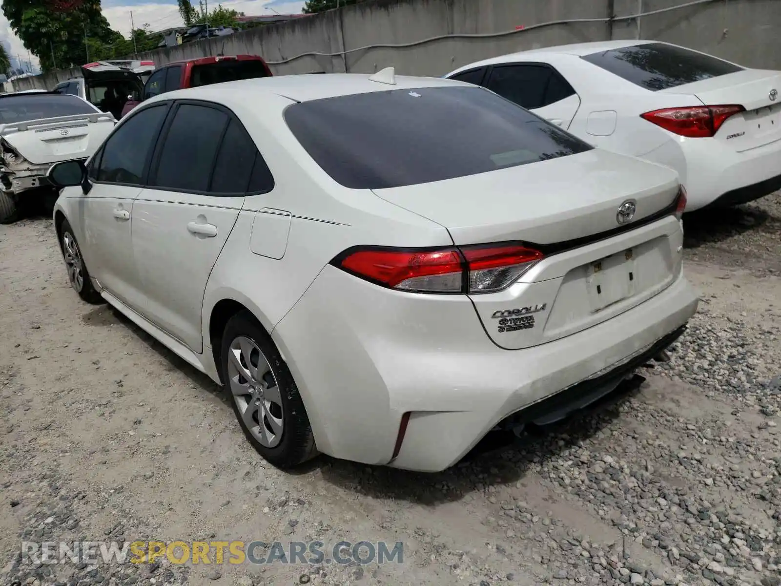 3 fotografías del automóvil dañado JTDEPRAEXLJ022652 TOYOTA COROLLA 2020