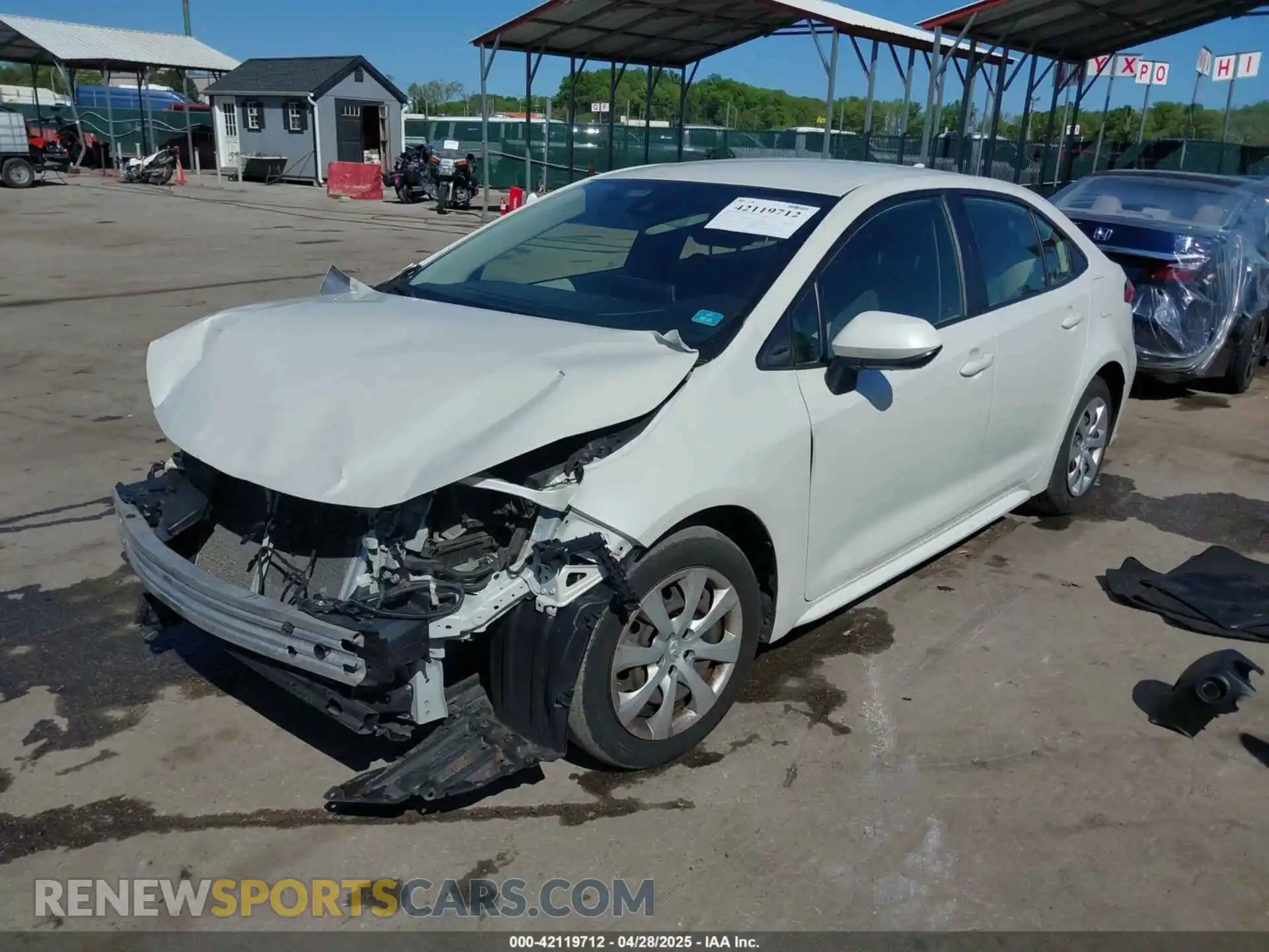 2 Photograph of a damaged car JTDEPRAEXLJ022781 TOYOTA COROLLA 2020