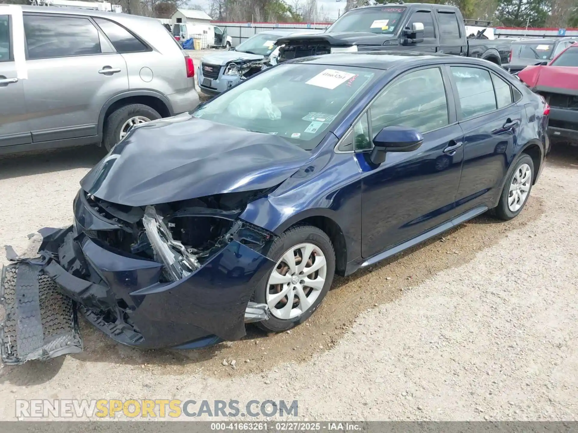 2 Photograph of a damaged car JTDEPRAEXLJ023333 TOYOTA COROLLA 2020