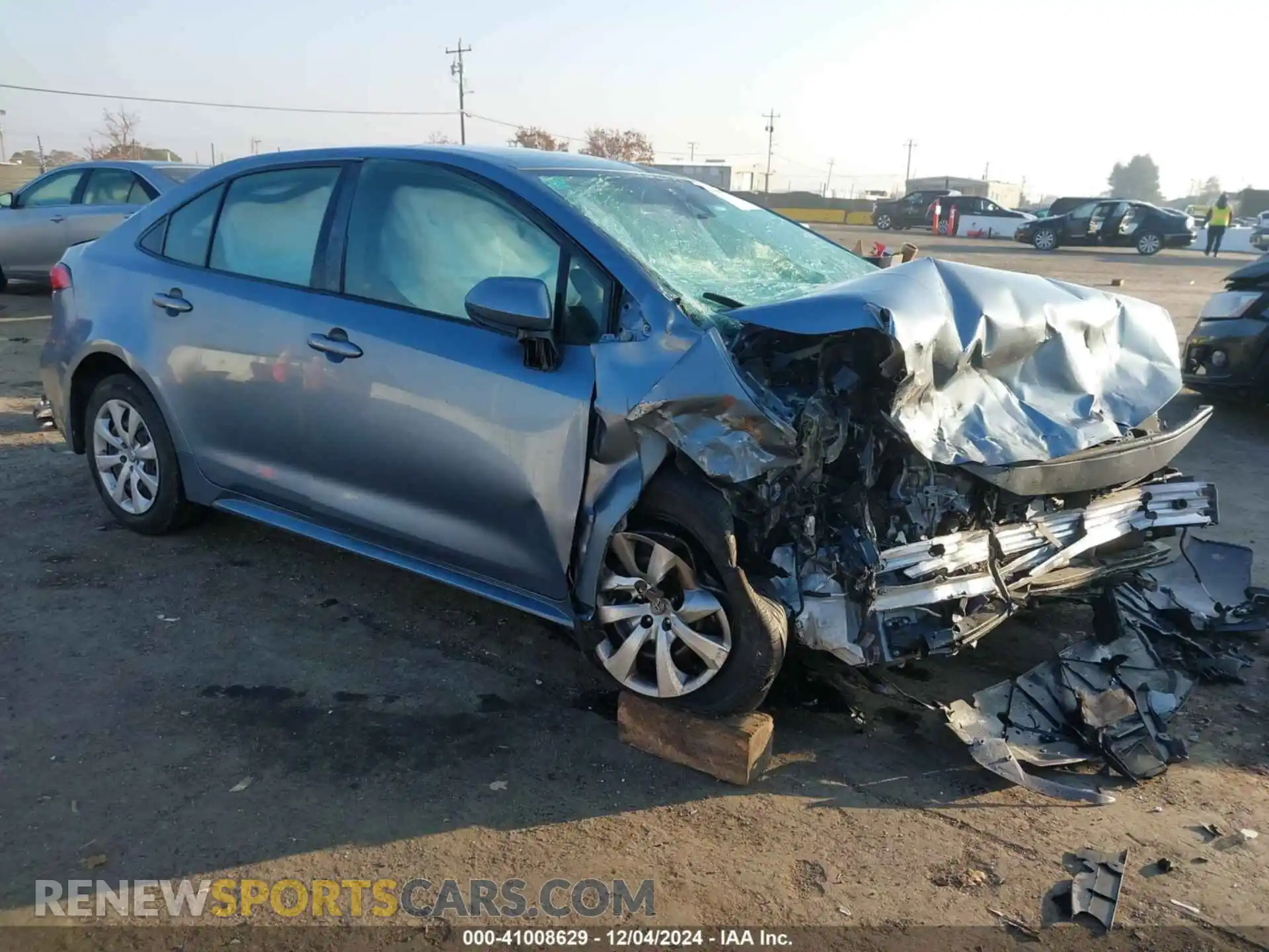1 Photograph of a damaged car JTDEPRAEXLJ024644 TOYOTA COROLLA 2020