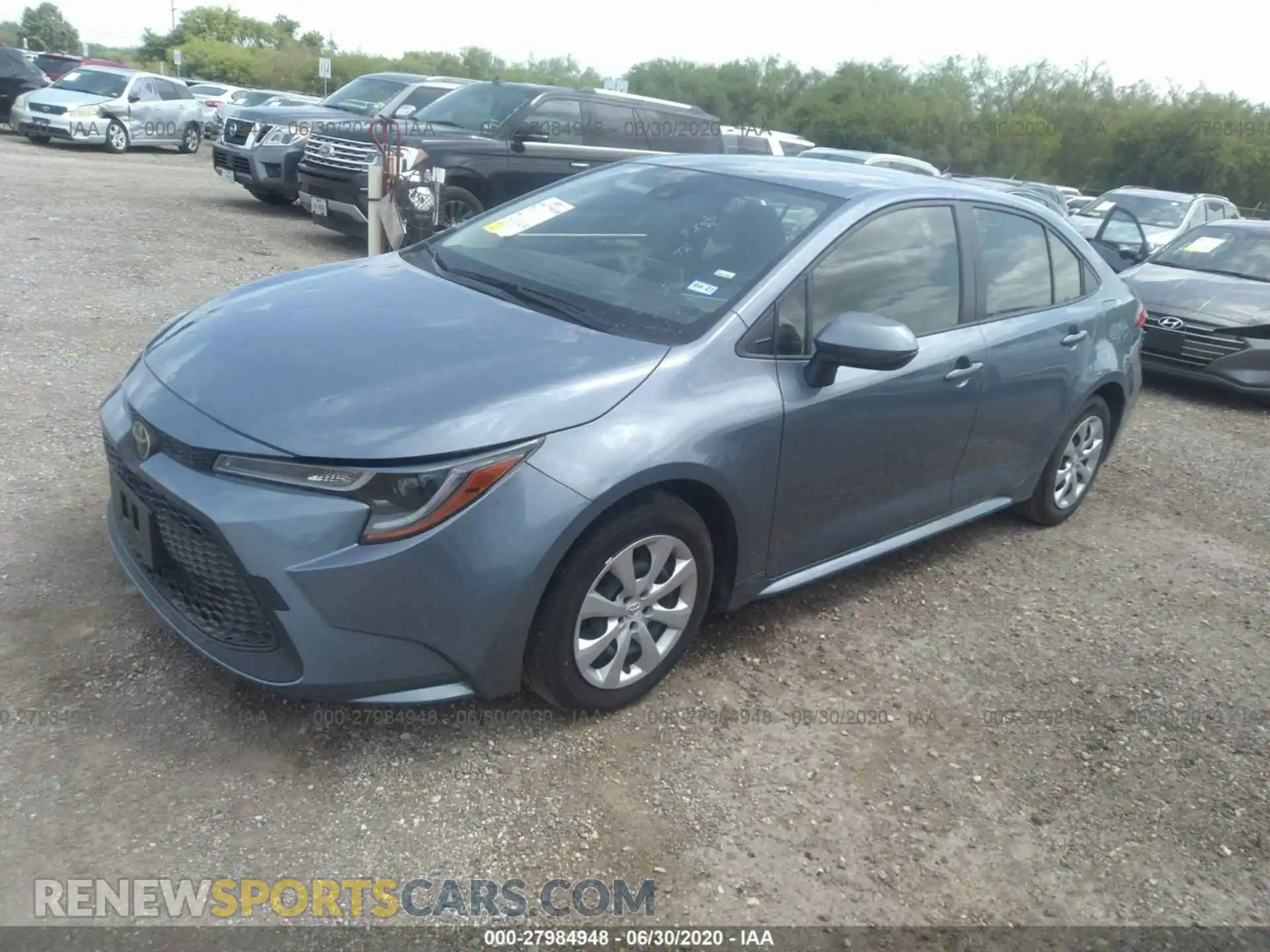 2 fotografías del automóvil dañado JTDEPRAEXLJ025518 TOYOTA COROLLA 2020