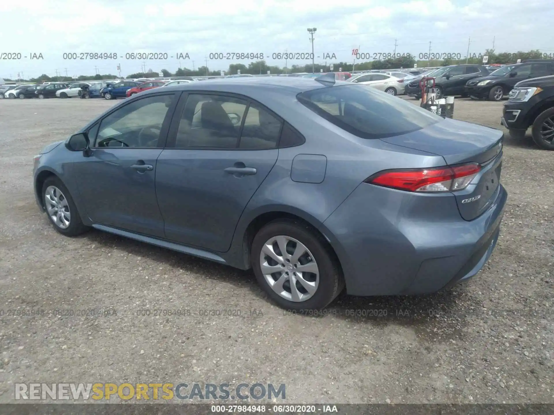 3 fotografías del automóvil dañado JTDEPRAEXLJ025518 TOYOTA COROLLA 2020
