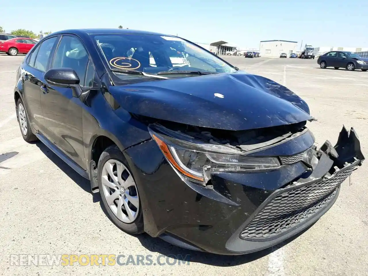 1 Photograph of a damaged car JTDEPRAEXLJ026099 TOYOTA COROLLA 2020