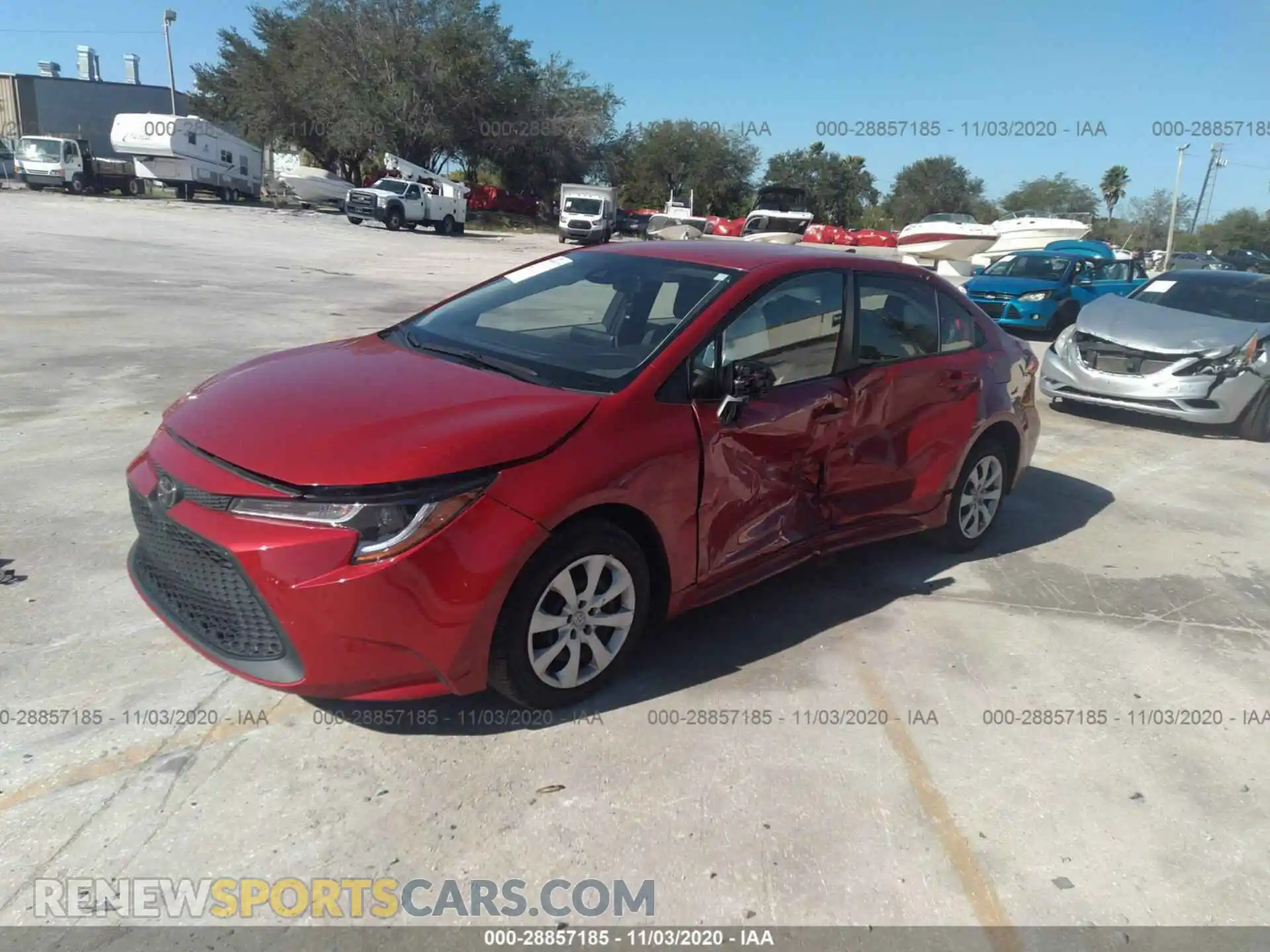 2 Photograph of a damaged car JTDEPRAEXLJ026992 TOYOTA COROLLA 2020