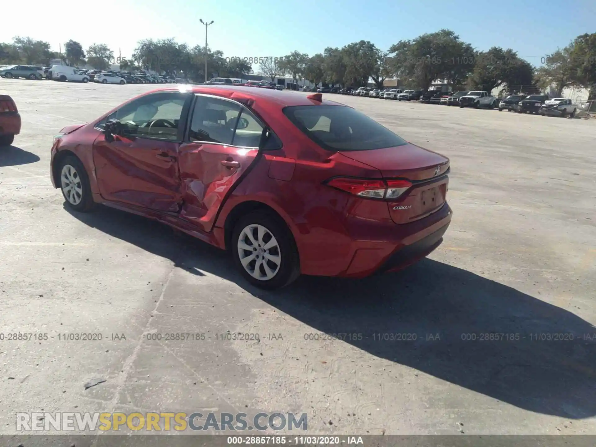 3 Photograph of a damaged car JTDEPRAEXLJ026992 TOYOTA COROLLA 2020